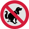 NO Dog Poop Sign