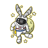 Bunny Easter Space Astronaut Gift