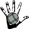 petanque boule main