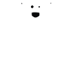 Happy, cute polar bear