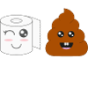 Toilet paper and poop