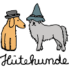 Huetehunde Hütehund Hunde mit Hut