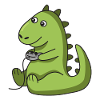 Gamer Dinosaurier Geschenk idee Dino trex spiel