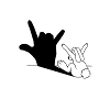 Rabbit Love Hand Shadow