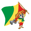 Congo (Brazzaville) fan dog