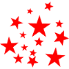 Red star, star, star, red,