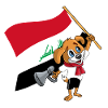 Irak Fan Hund
