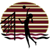 Beachvolley sunset