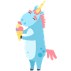 Einhorn mit Eis