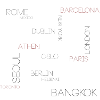 Shirt with city names!