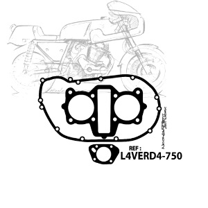 design T shirt L4VERD4 750 Black and White