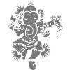 The elephant god Ganesha