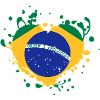 brazil giochi di bandiera del cuore