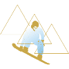 Mountain Snowboard Triangle