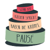 Spruch Chef Kuchen Krümel Redewendung frech lustig