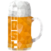 Low Polygon -Bier Prost-