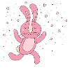 Loving bunny to cuddle