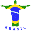Brasil flag statue
