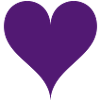 Purple Small Love Heart