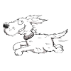 Funny Running Dog - Comic