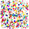 bunte Punkte / Konfetti