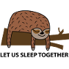 Sleeping together- sloth