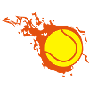 tennis ball flame fireball302