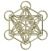 Metatron's Cube gold 3D
