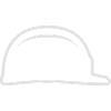 Construction helmet Outline