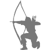Longbow Archer kneeling stance
