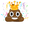 Its My Birthday Poop Emoticon