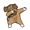 Pug Pug dab dog dog