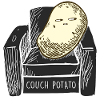 Canapé de patate Potato-Faulenzer-Cadeau