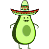 Funny mexico avocado