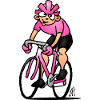 Determined Cycling Illustration