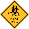 Running man woman 21km