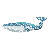 Baleine - Polygone Motif - Géométrique - Cadeau