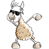 Cool Dab Dance Lama - Dabbing Alpaca - Comic Fun