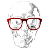 Nerd skull for geeks