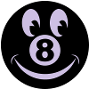 8 ball smiley vecto
