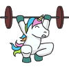 Unicorn Weightlifter Gave Gym Fitness Vægt