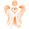 Herzengel orange