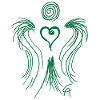 Heart Angel green