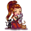 Brigitte and cats