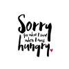 J'avais faim
