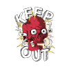 Skull skull Keep out