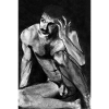 Naked Man with Mustache