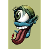 Eye, mouth, tongue