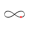 infinite love - infinity sign heart