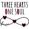 3 hearts soul Infinity forever for three friends